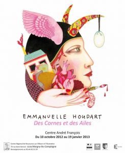 Affiche de l'exposition : "Des Cornes et des Ailes"
